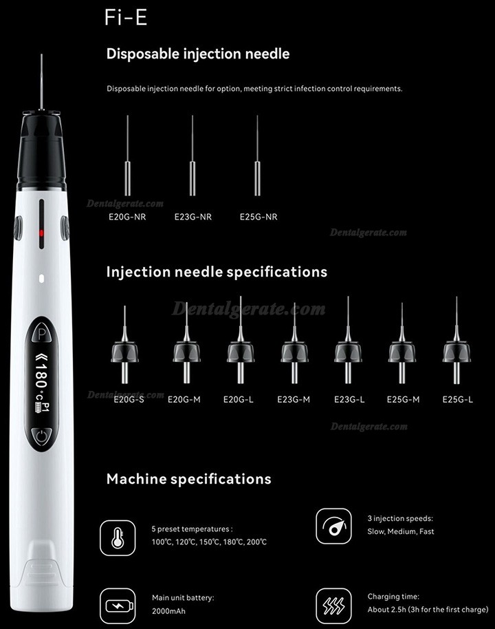 Woodpecker Fi-E Guttapercha-Obturationssystem Obturationsstift Kabellos